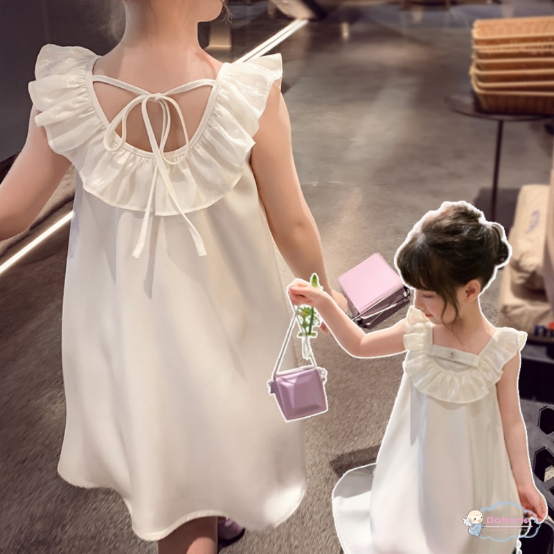 Đầm Công Chúa Phong Cách Hàn Quốc Xinh Xắn Cho Bé Gái