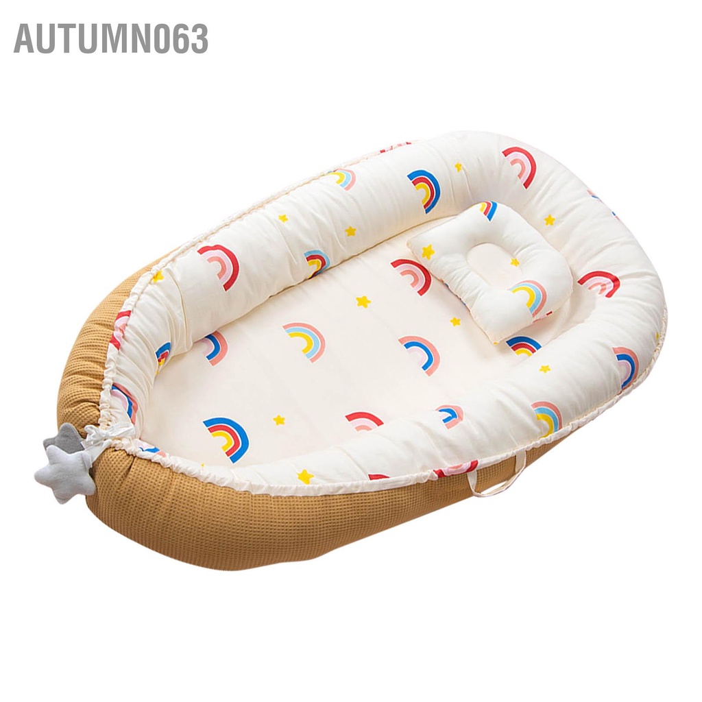 Autumn063 Baby Lounger Mềm mại thoáng khí Thiết kế công thái học Giường ngủ cho trẻ sơ sinh di động trong nhà ngoài trời