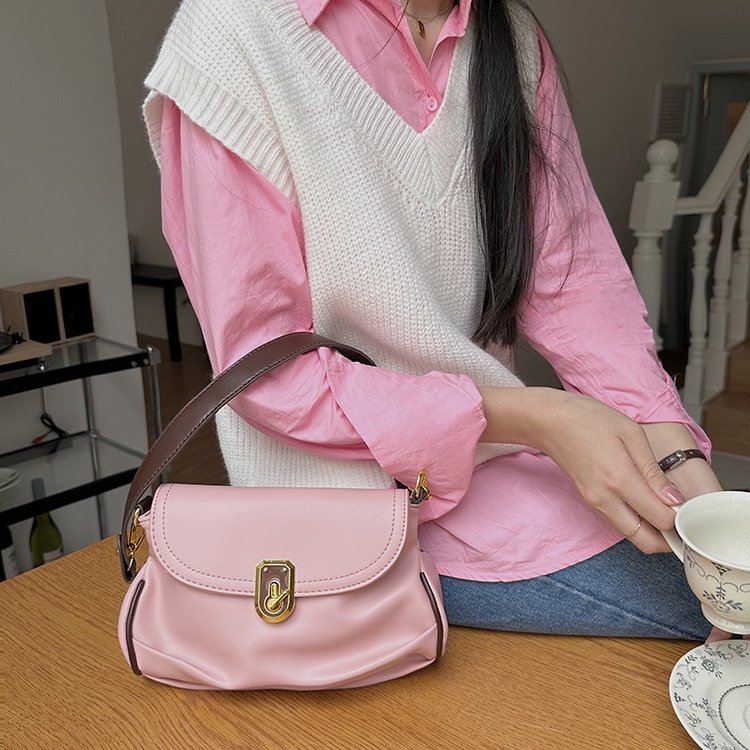 Ielgy Túi Xách Đeo Dưới Cánh Tay Thời Trang Cao Cấp Màu Tương Phản Cho Nữ Niche Messen