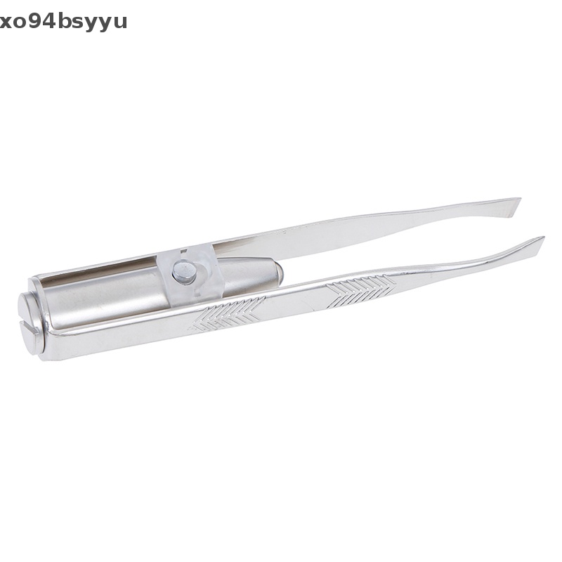 1 Nhíp Tỉa Lông Mày Xo94Bsyu Bằng Thép Không Gỉ Có Đèn Led