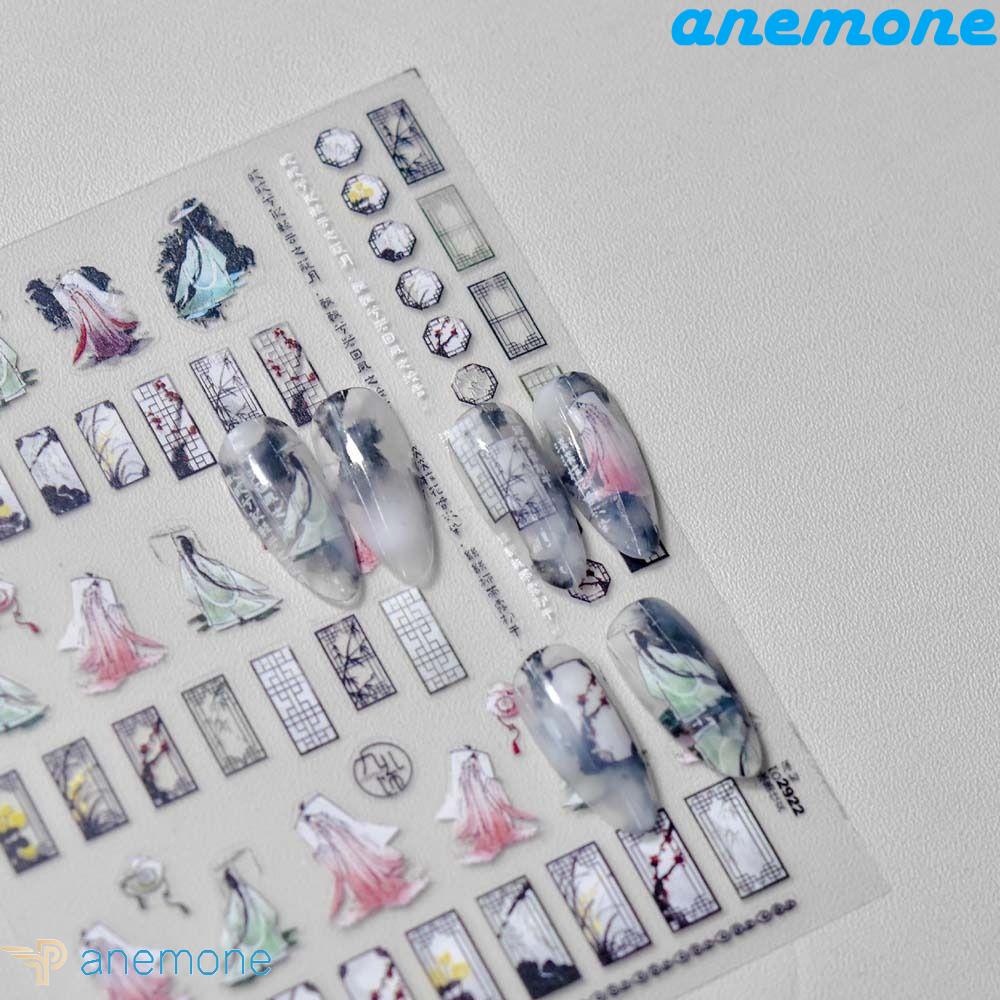 Hình Dán Trang Trí Móng Tay Họa Tiết Chiếc Lá / Nơ / Dâu Tây Phong Cách