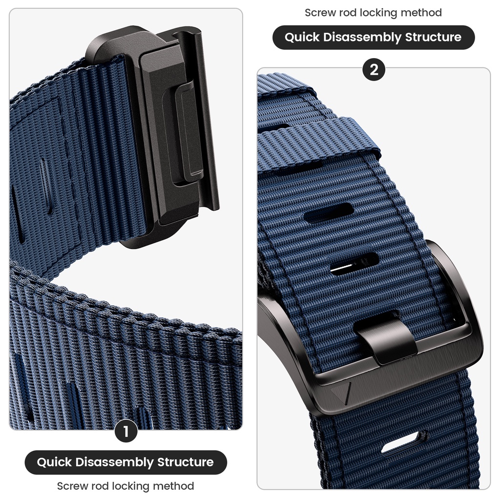 Dây Đeo Nylon 22mm 26mm Thoáng Khí Thay Thế Cho Garmin Fenix 7 7X 6 6X Pro 5 5X Plus 3 3HR 2 Forerunner 965 955 945 935