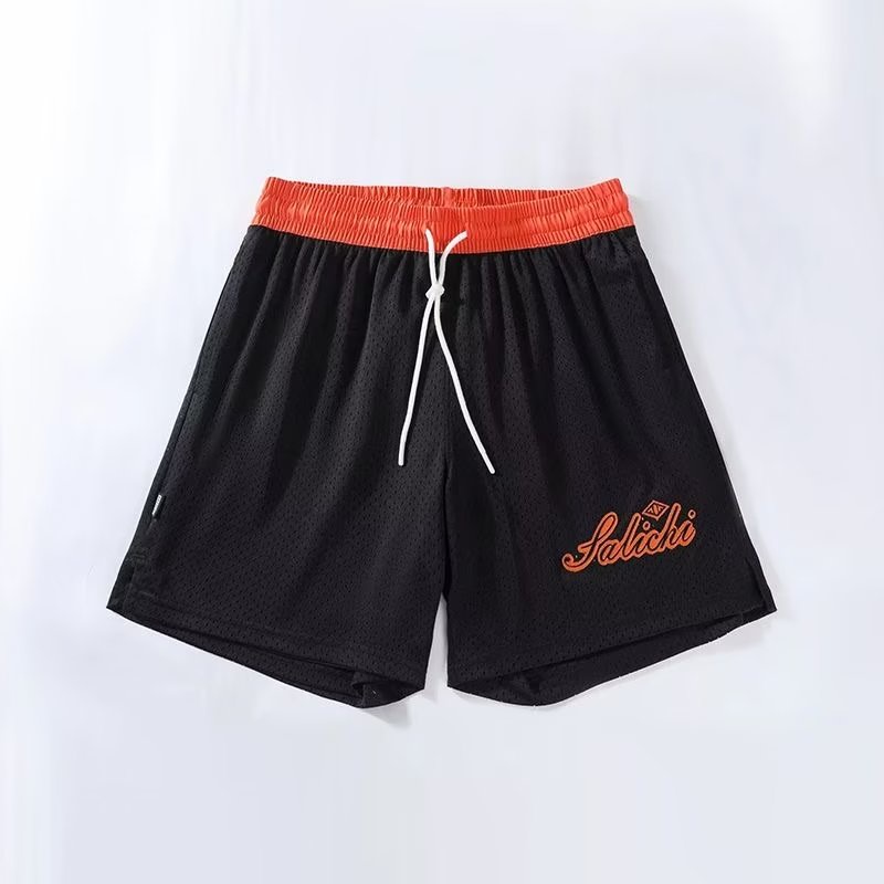 Quần Short Thể Thao Hai Lớp Phối Lưới Thoáng Khí Nhanh Khô