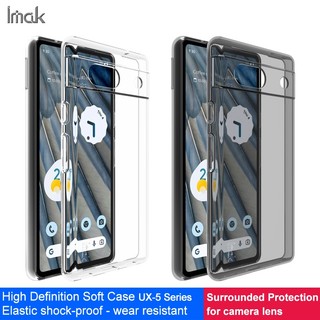 Ốp điện thoại tpu silicon mềm trong suốt chống sốc imak cho google pixel 7a
