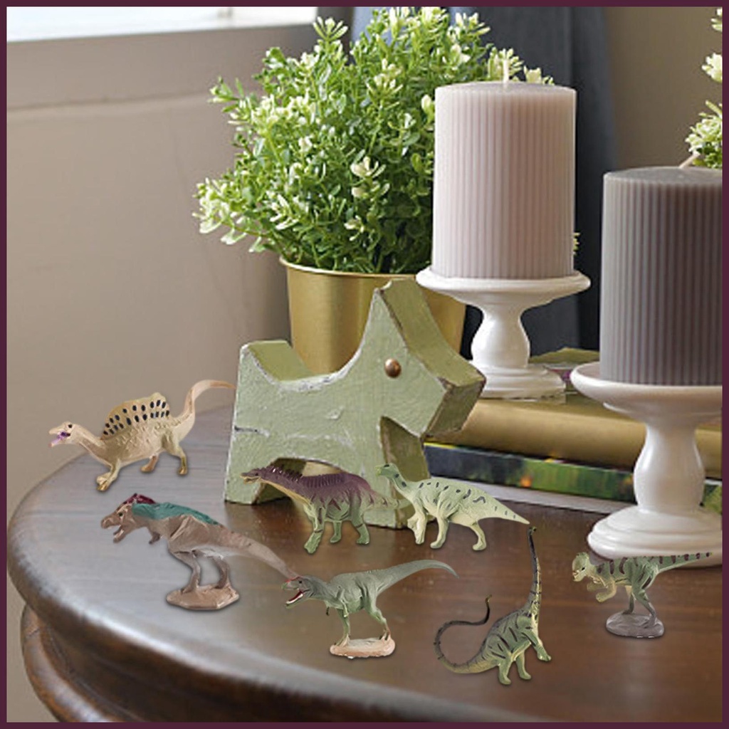 Set 12 Mô Hình Khủng Long Đồ Chơi Nhiều Màu Sắc Cho Bé