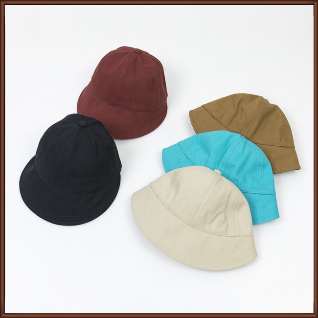 Mũ Lưỡi Trai Cotton Màu Sắc Đơn Giản Phong Cách Retro Cho Bé Từ 2-8 Tuổi