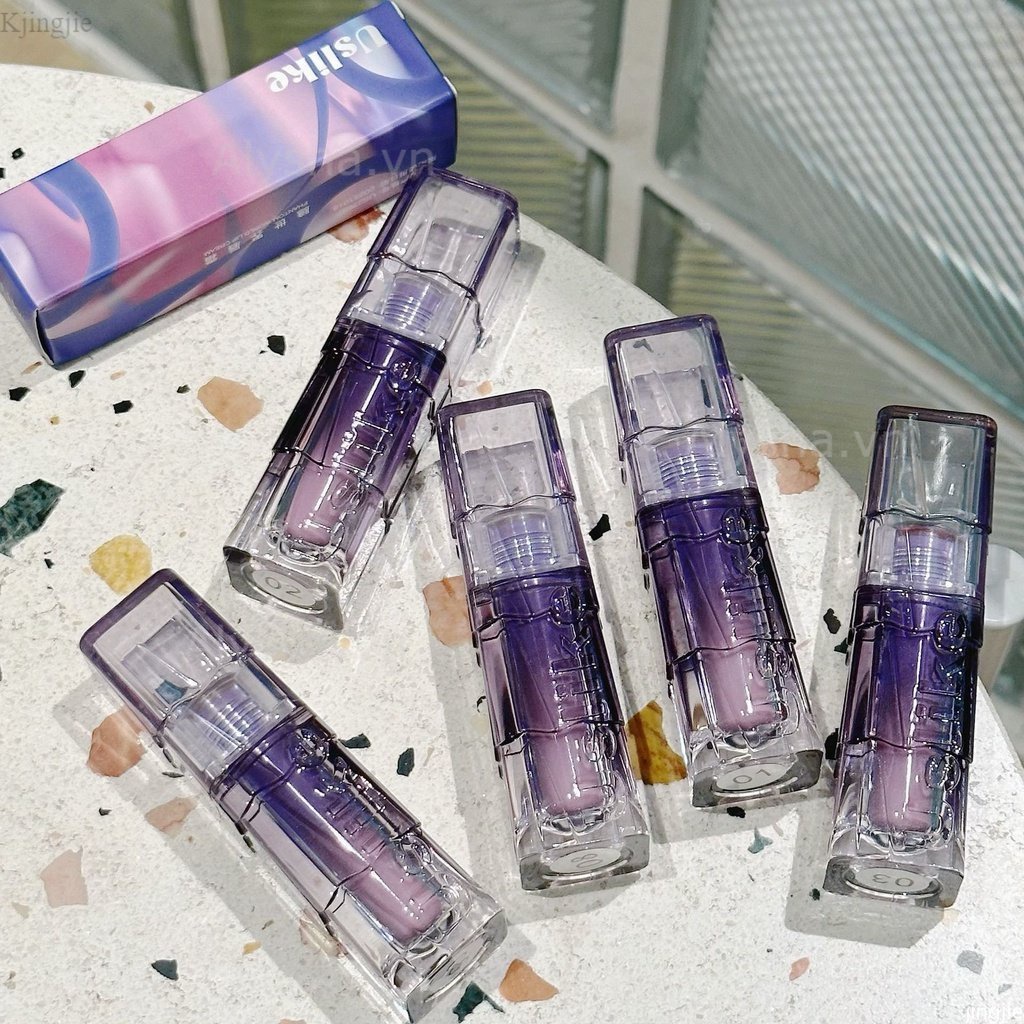 Son Uslike Lip Gloss Ánh Matte Trong Suốt Dài-Kéo Dài Son Môi Mềm Mịn Căng Bóng