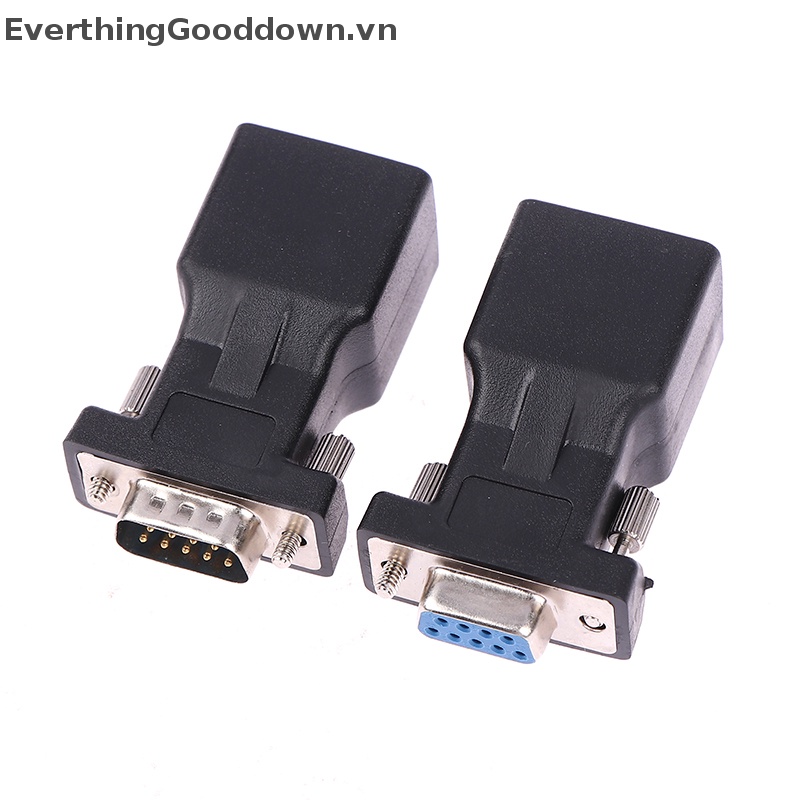 1 Đầu Chuyển Đổi DB9 RS232 Male / Female Sang RJ45 Female