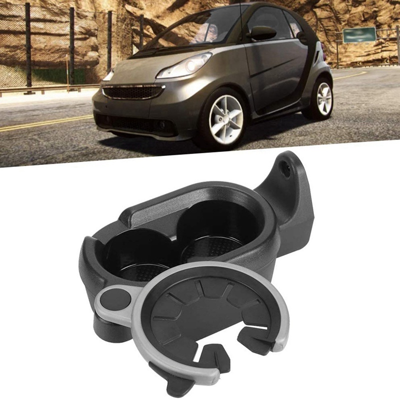 Giá đỡ cốc đựng tiền xu trên ô tô hai lỗ cho Benz Smart FORTWO 451 2007-2015 Hộp lưu trữ bảng điều khiển trung tâm, A4518100370