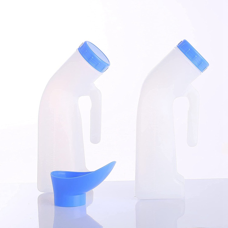 Bộ 2 Phễu Đi Tiểu Có Nắp Đậy Chống Tràn Tiện Dụng Mang Theo Du Lịch Cho Nam Và Nữ