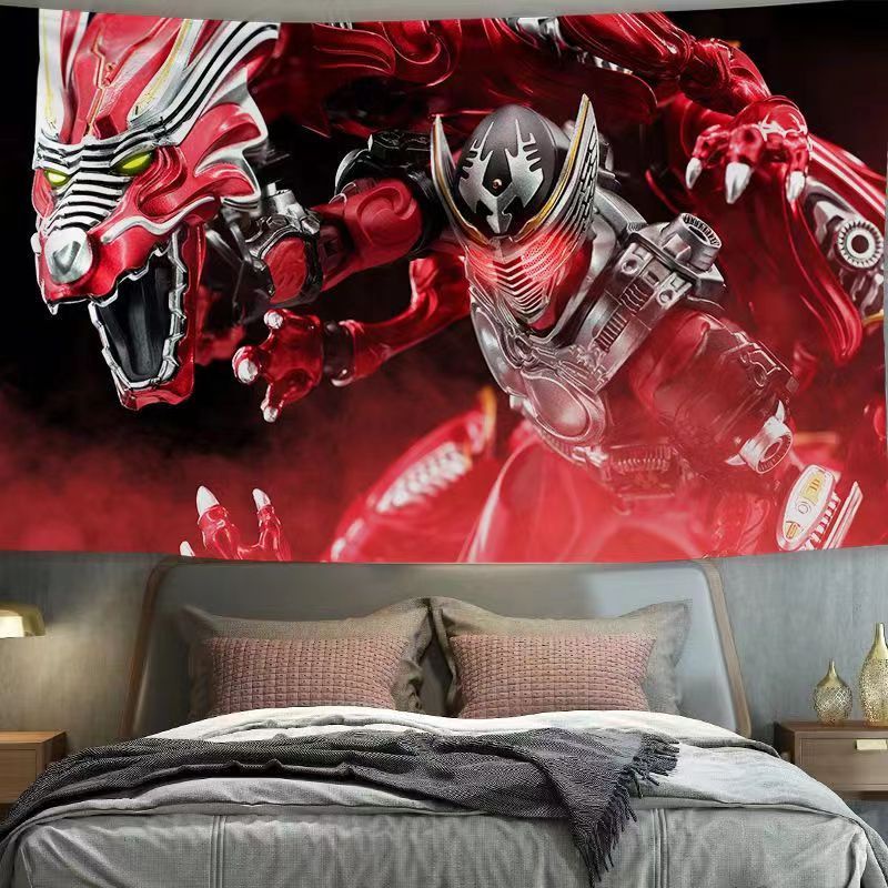 Thảm Treo Tường Trang Trí In Hình Kamen Rider Độc Đáo