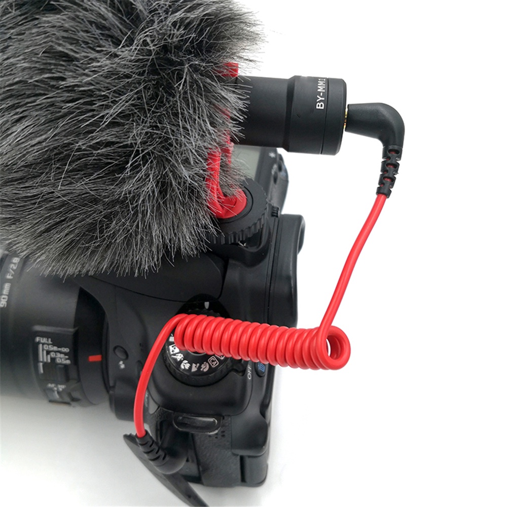 Dây Cáp Micro TRS Sang TRS 3.5mm Màu Đỏ Cho RODE SC7 BOYA By VIDEOMIC GO