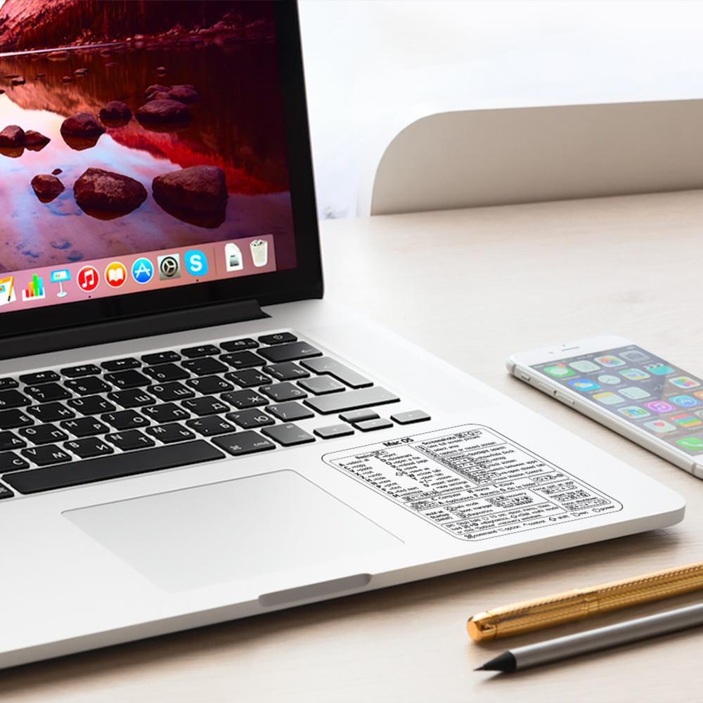 Miếng Dán Phím Tắt Cắt Tự Dính Cho PC Laptop MAC Photoshop