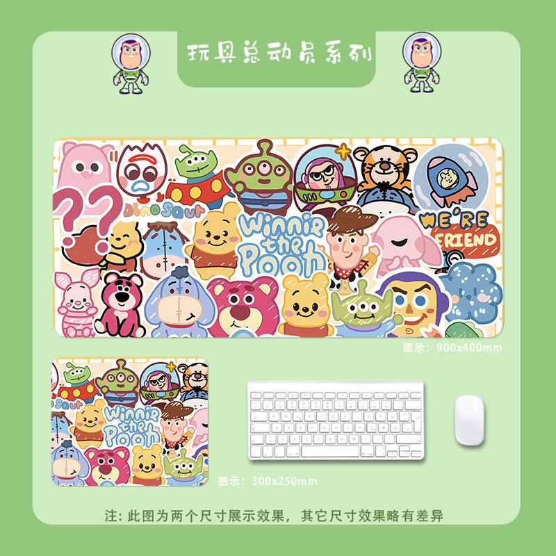 Tấm Lót Chuột Máy Tính Cỡ Lớn In Hoạt Hình Toy Story Dễ Thương Cho Bé Gái