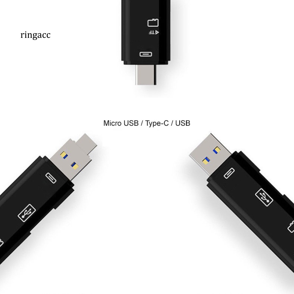 Đầu Đọc Thẻ Nhớ Đa Năng Cổng Micro USB 2.0 Type-C TF