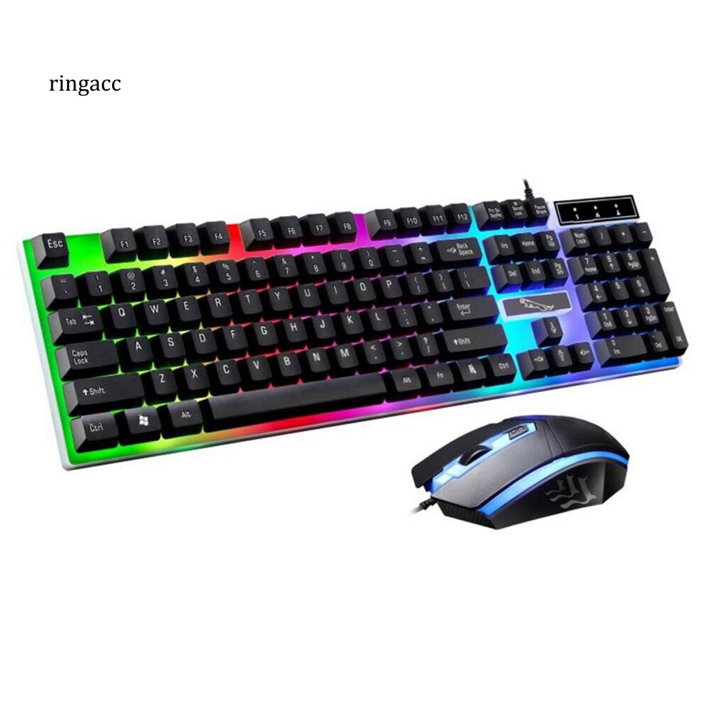 1 Bộ Bàn Phím Có Dây G21 ABS RGB 1600dpi Cho Máy Tính