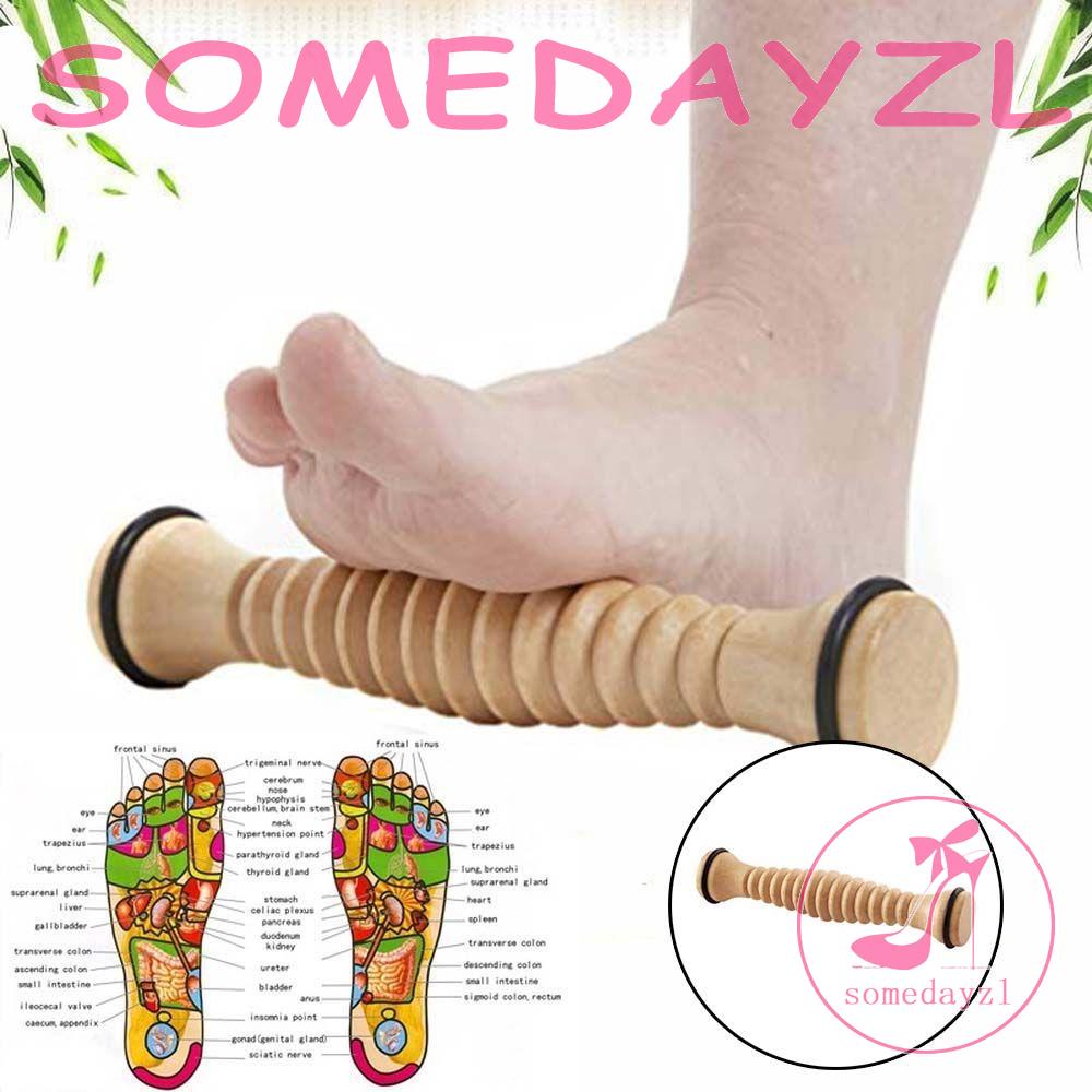 Dụng Cụ Lăn Mát Xa Chân Bằng Gỗ Giúp Giảm Căng Thẳng Chất Lượng Cao