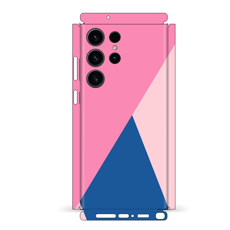 Morandi Màu Sắc Đơn Giản Da Cho Samsung Galaxy S23 S22 S24 Ultra Plus A52 A52s 5G Mặt Sau Phim Bảo Vệ Màn Hình 3M Quấn Đổi Màu Miếng Dán