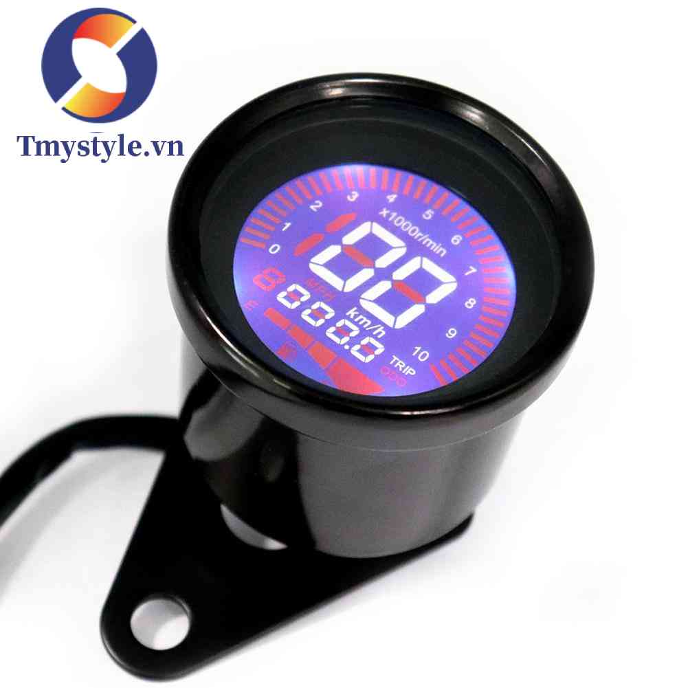 Đồng Hồ Đo Tốc Độ Xe Máy 12V Màn Hình LCD