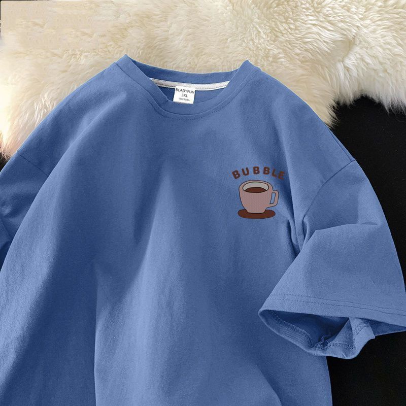 Bigsize t shirt nam，áo phông，áo nam，áo thun nam，áo local brand，áo xám，Áo Thun 100% cotton Tay Lửng Dáng Rộng Phong Cách Hàn Quốc Thời Trang Mùa Hè Cho Nam，đồ bộ nam，đen，trắng，xám，xanh lam，màu hoa mai，