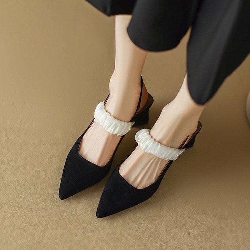 Giày Cao Gót Mũi Nhọn Thiết Kế Mới Cao Cấp Thời Trang Dành Cho Nữ