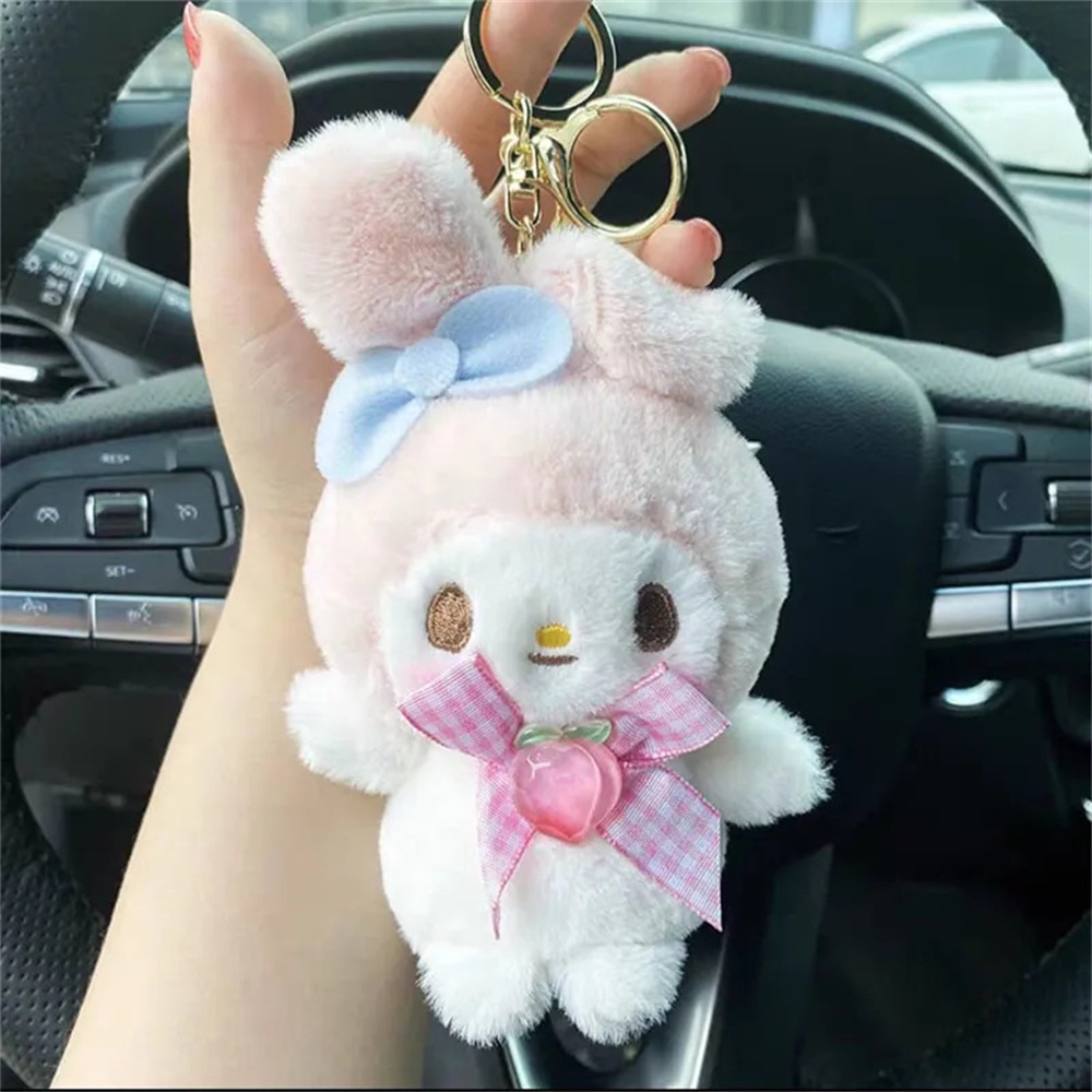 SANRIO Móc Khóa Hình Cinnamoroll Kuromi Melody Nhồi Bông Dễ Thương