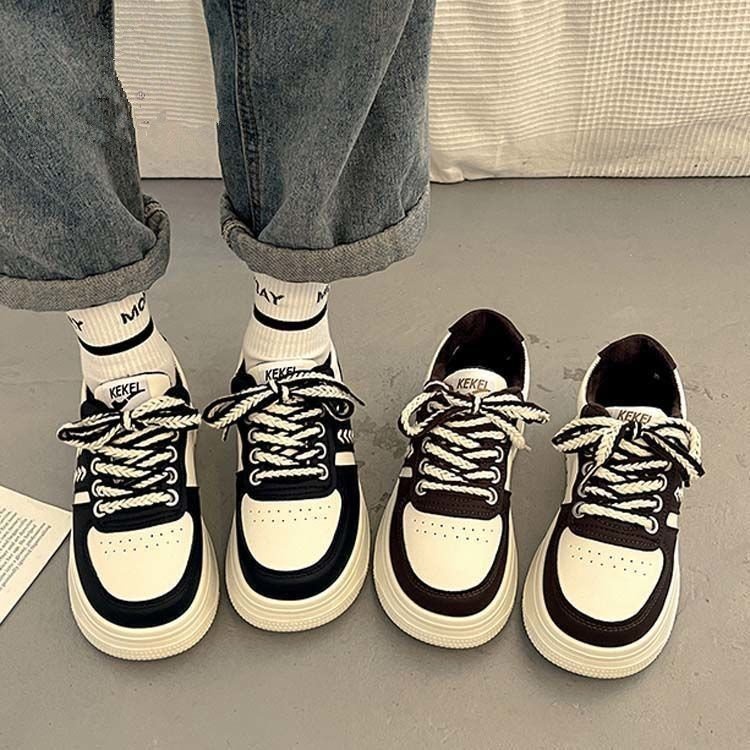 Giày Thể Thao Đế Dày Màu Trơn Phong Cách Hàn Quốc Mới Cho Nữ