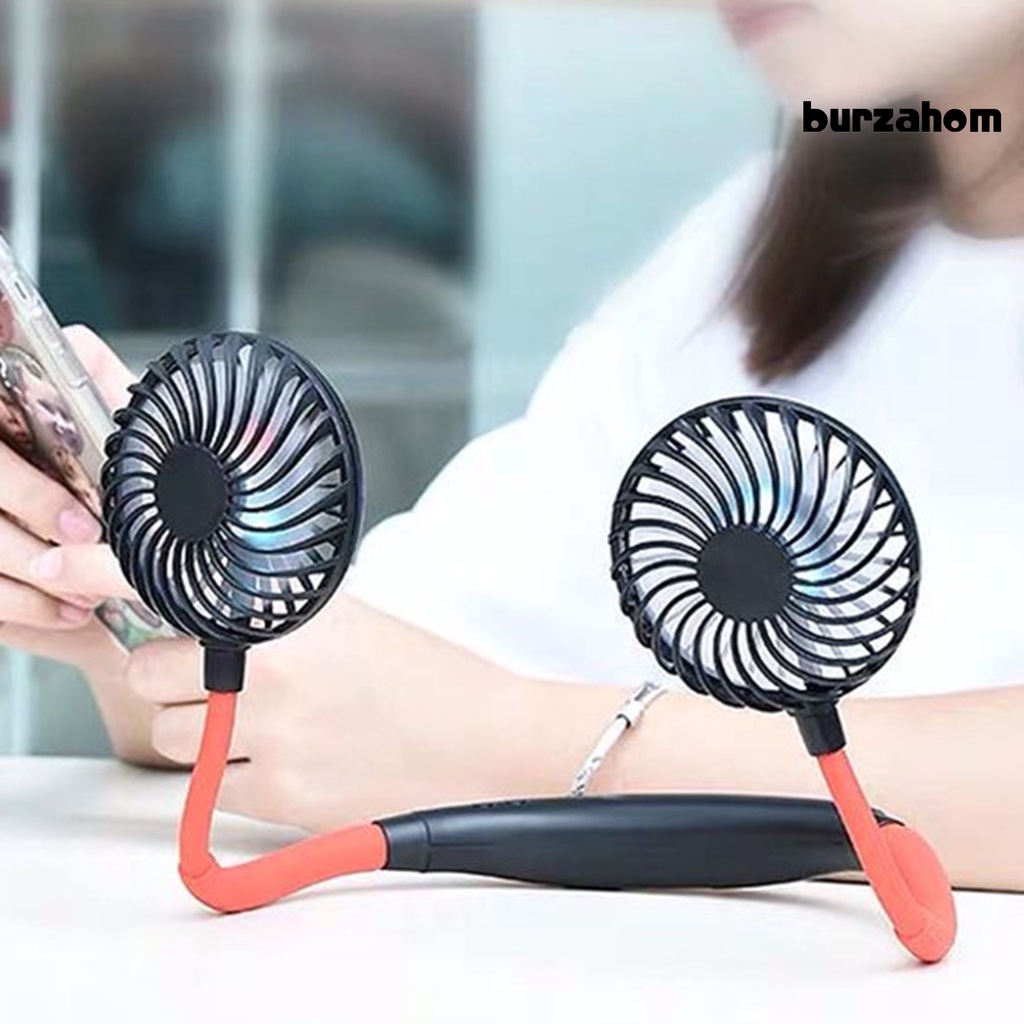 Quạt Điện Đeo Cổ Bằng ABS Thân Thiện Với Làn Da Thoải Mái Có Thể Uốn Cong Dùng Khi Đi Du Lịch