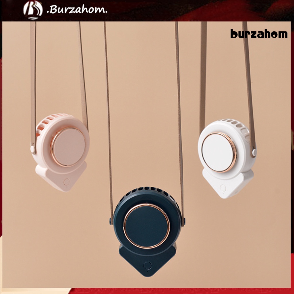 Quạt Mini 3 Tốc Độ Gió Kèm Dây Đeo Cổ Thiết Kế Nhỏ Gọn Tiện Dụng Cho Gia Đình