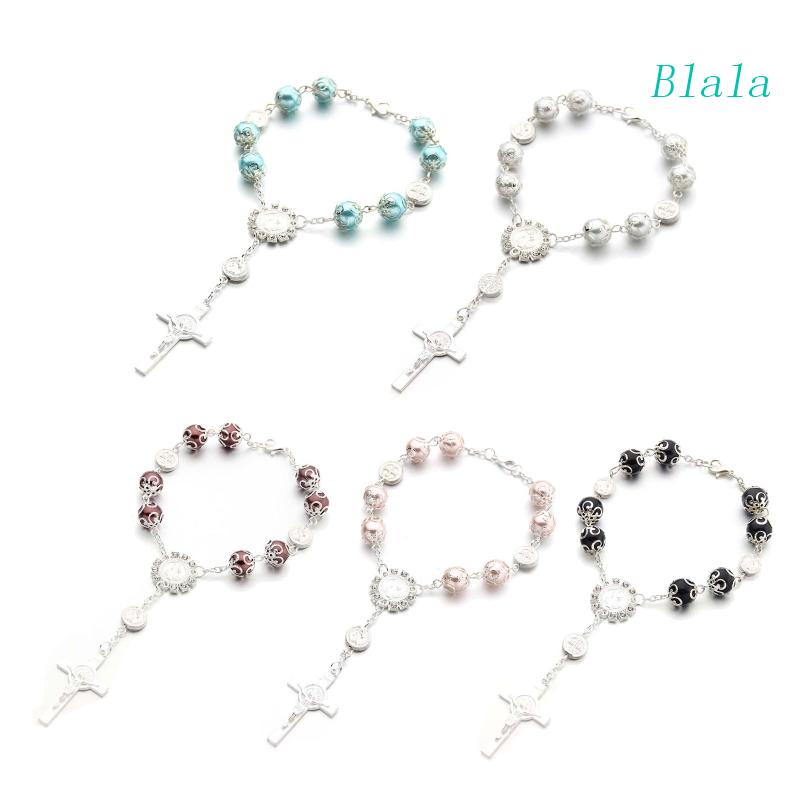 Vòng Đeo Tay Baptism Công Giáo Màu Trắng Đen