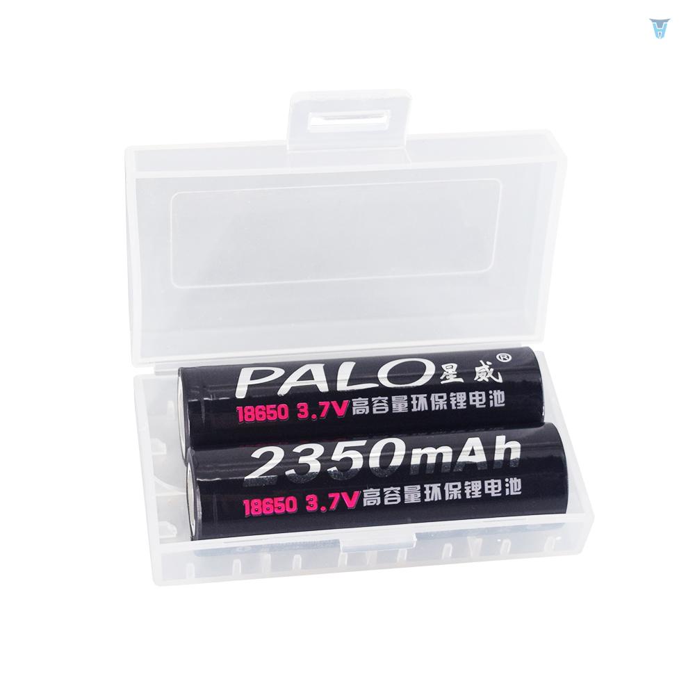 1 Hộp Đựng Pin 18650 2 18650 Bằng Nhựa Trong Suốt Chất Lượng Cao