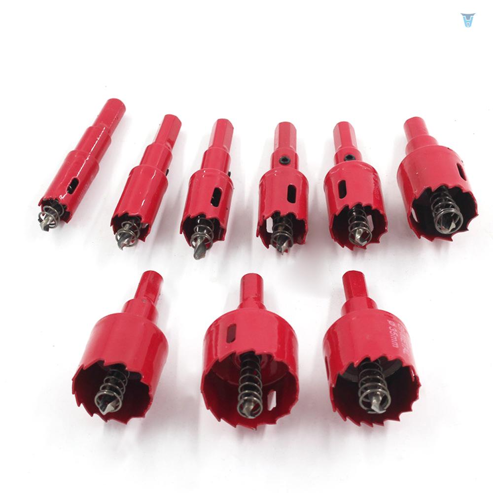 Set 9 Mũi Khoan Lỗ 16-38mm M42 Chuyên Dụng Cho Các Sản Phẩm Gỗ