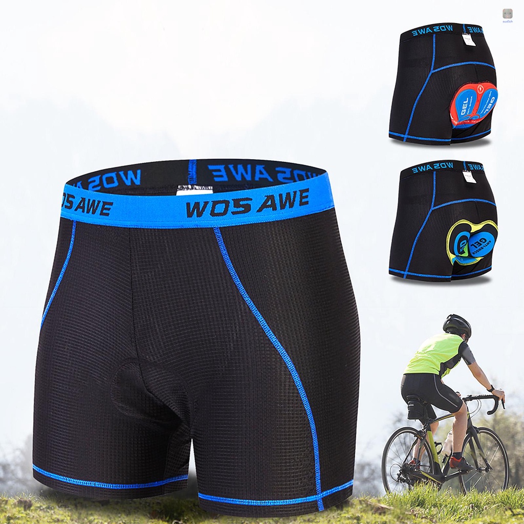 Quần Short Có Đệm Gel Thoáng Khí Trọng Lượng Nhẹ Cho Nam Khi Đi Xe Đạp Leo Núi