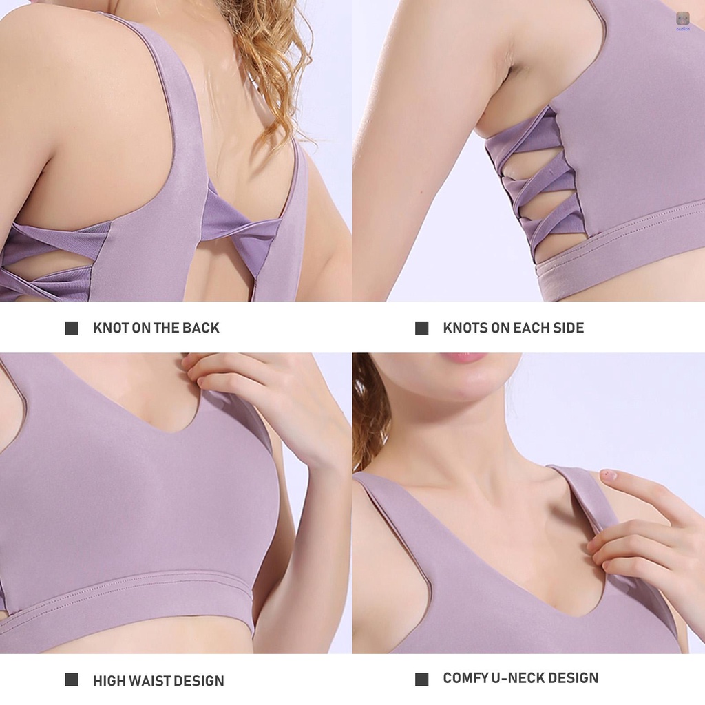 Áo Bra Thể Thao Có Mút Nâng Ngực Chống Sốc Thiết Kế Dễ Thương Cho Nữ