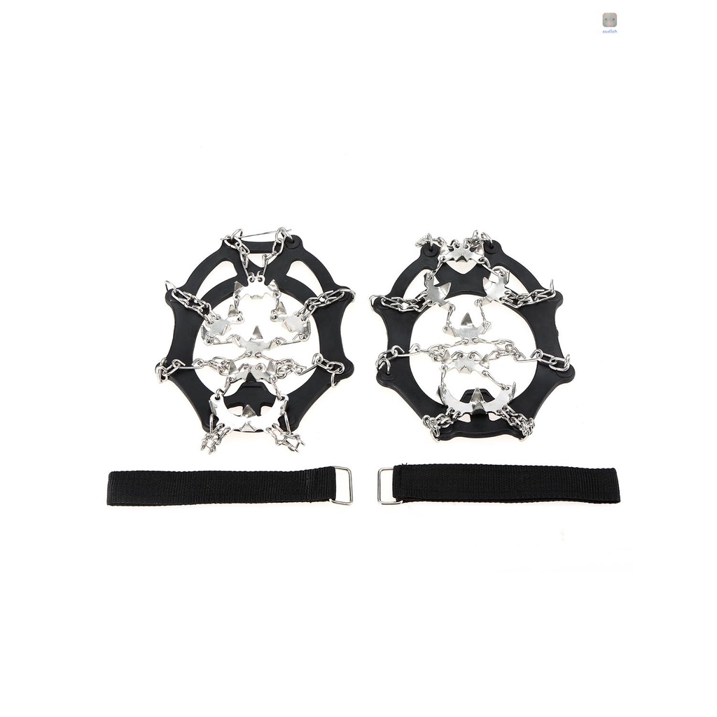 Lixada Dụng Cụ Hỗ Trợ Gậy Đi Trên Tuyết Kèm 19 Đinh Bằng Thép Không Gỉ Chống Trượt