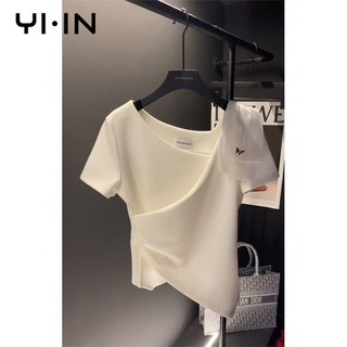 Áo thun tay ngắn phồng thiết kế độc đáo thời trang mùa hè xinh xắn cho