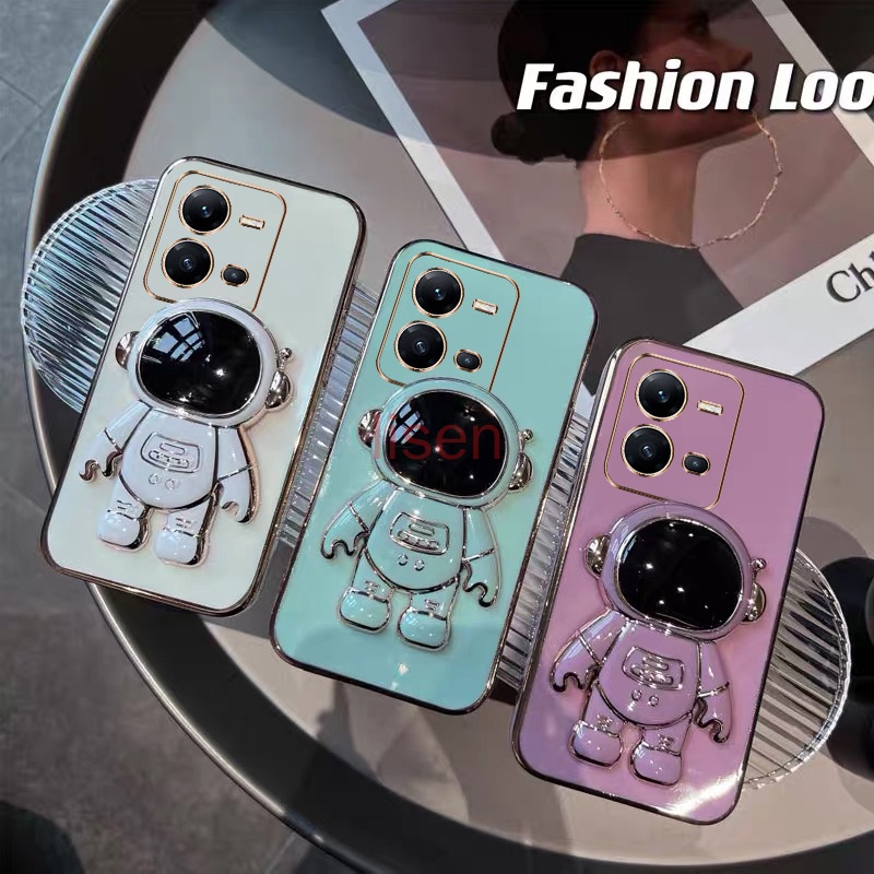 Ốp lưng Vivo V25 V25E Ốp Điện Thoại Có Giá Đỡ Hình Phi Hành Gia Cho Vivo V27 5G / V27E / V23 5G / V20 SE / V15 / V19 / V19 NEO YHY