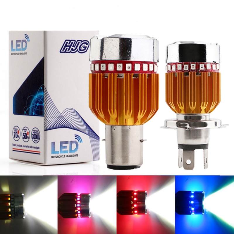 Đèn Pha led Rbg Strobe 9W H6 BA20D H4 900LM DC 9-80V Chuyên Dụng Cho Xe Hơi / Xe Máy