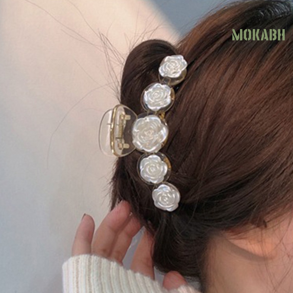 Kẹp Tóc Hình Nơ Bằng Thép Không Gỉ Trong Suốt Dễ Thương