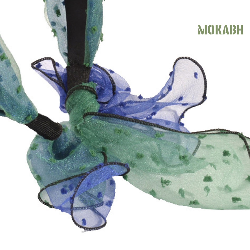 Băng Đô Vải Mềm Mại Bản Rộng Chống Trượt Màu Tương Phản Phong Cách Cổ Điển Dành Cho Bạn Nữ