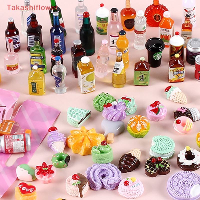 Set 10 Mô Hình Bánh Kem Tỉ Lệ 1: 12 Trang Trí Nhà Búp Bê