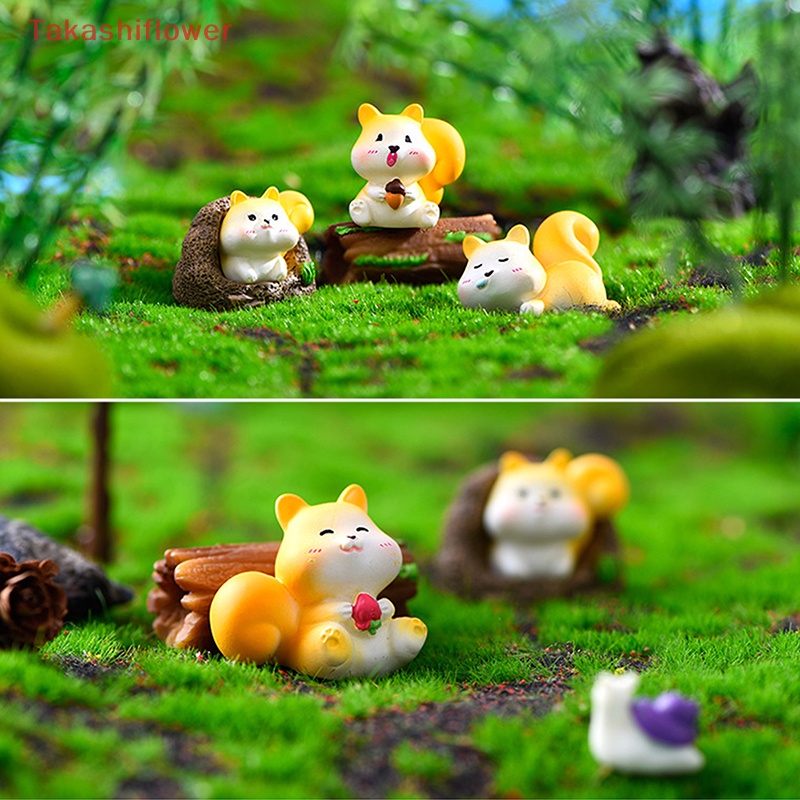 Mô Hình Chú Sóc Bằng Nhựa Resin Dễ Thương Dùng Trang Trí Tiểu Cảnh