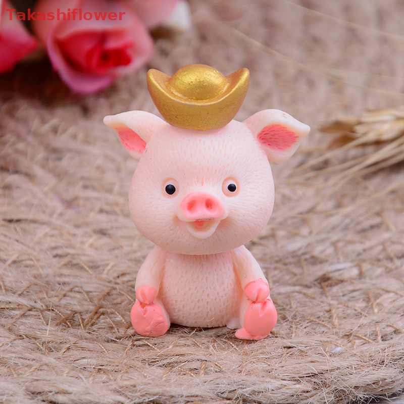 Set 5 Mô Hình Chú Heo Dễ Thương Trang Trí Sân Vườn