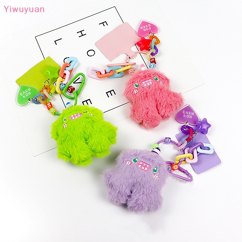 < Yiwuyuan > Móc Khóa Kỳ Lân Nhồi Bông Đáng Yêu Dành Cho Điện Thoại Di Động / Ba Lô / Trang Trí Túi Xách