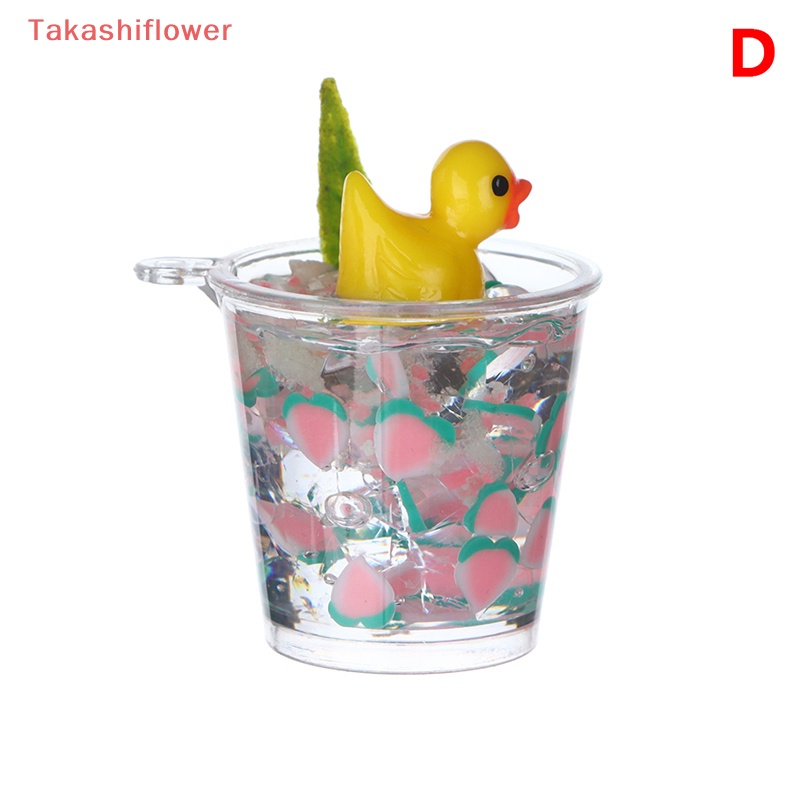 1 Đồ trang trí Ly Nước Đá Mini Màu Dạ Quang Dùng Trang Trí Tiểu Cảnh