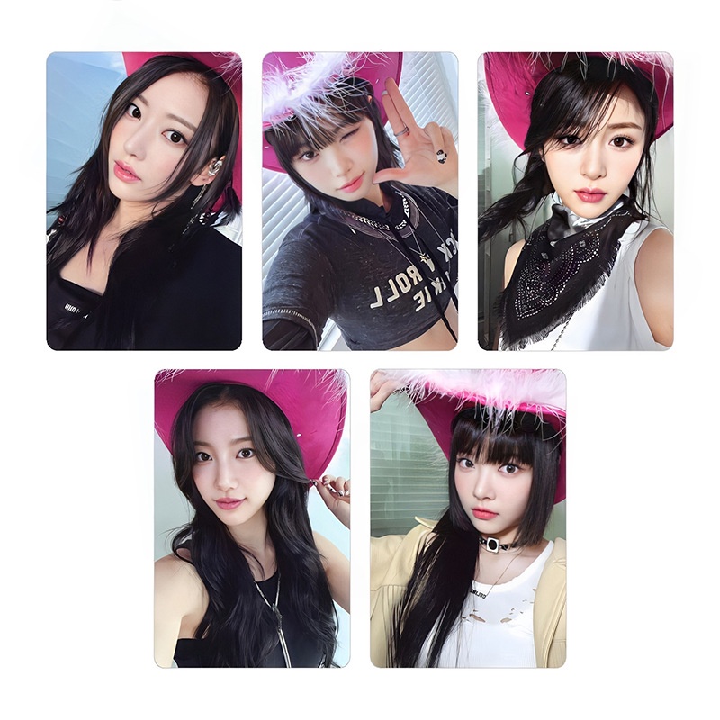 Album Ảnh Thẻ Bài SAKURA KIM CHAEWON HUH YUNJIN KAZUHA HONG Euchae