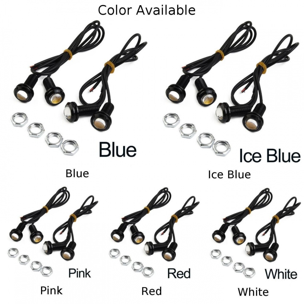 Bộ 4 Đèn LED Gắn Lưới Tản Nhiệt Xe Hơi Ford SUV Chống Thấm Nước Chất Lượng Cao