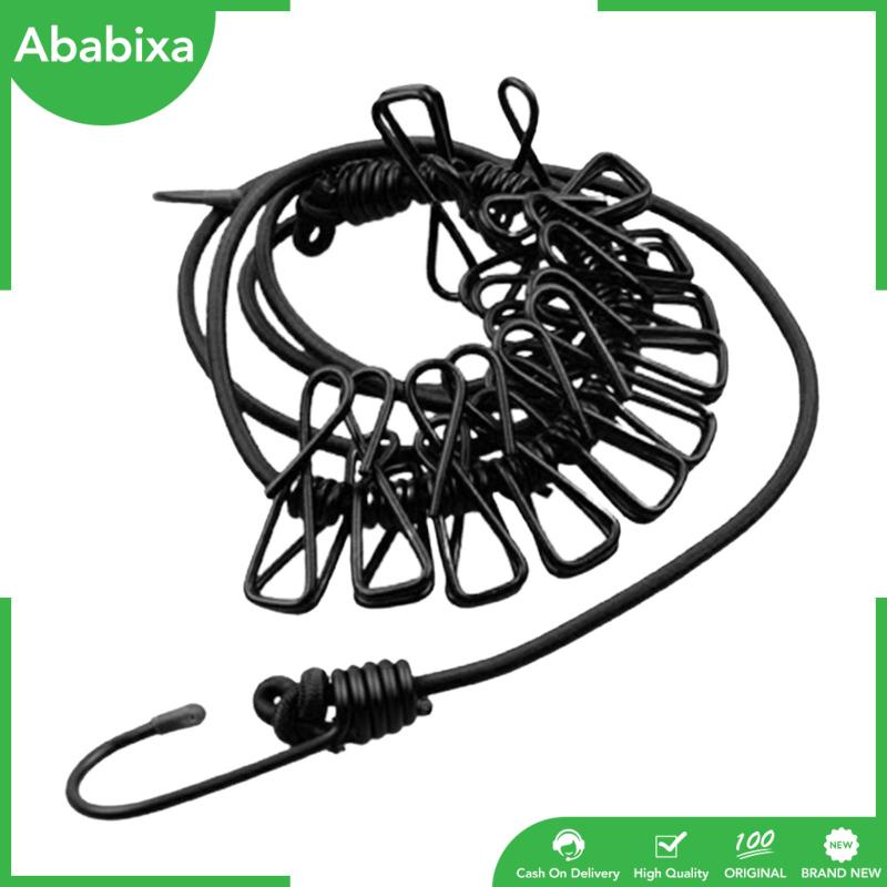 [Ababixa] Dây Phơi Quần Áo Co Giãn Có Thể Thu Gọn Cho Khách Sạn / Cắm Trại / Đi Biển