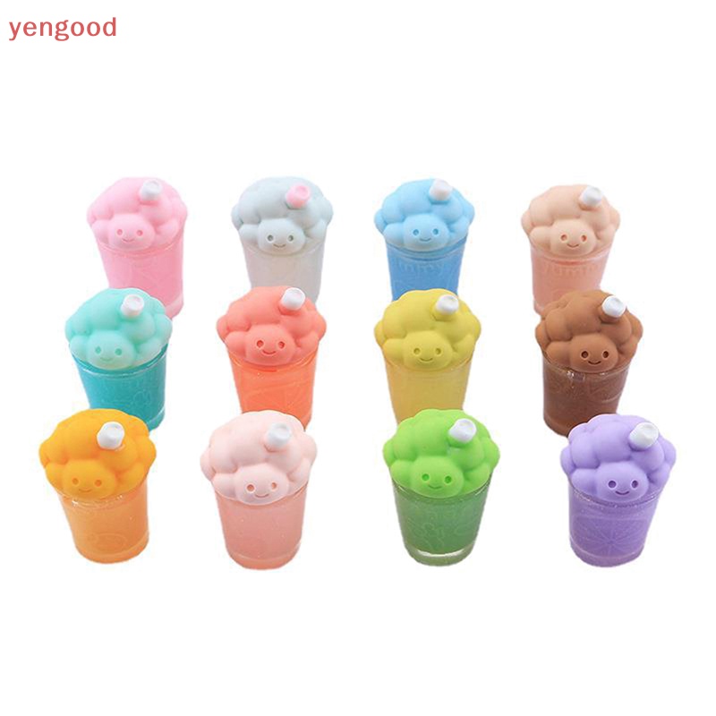 1 Đồ Chơi Mô Hình Đám Mây Lắc Sữa Mini Bằng Nhựa Resin Màu Dạ Quang Trang Trí Bảng Điều Khiển Xe Hơi