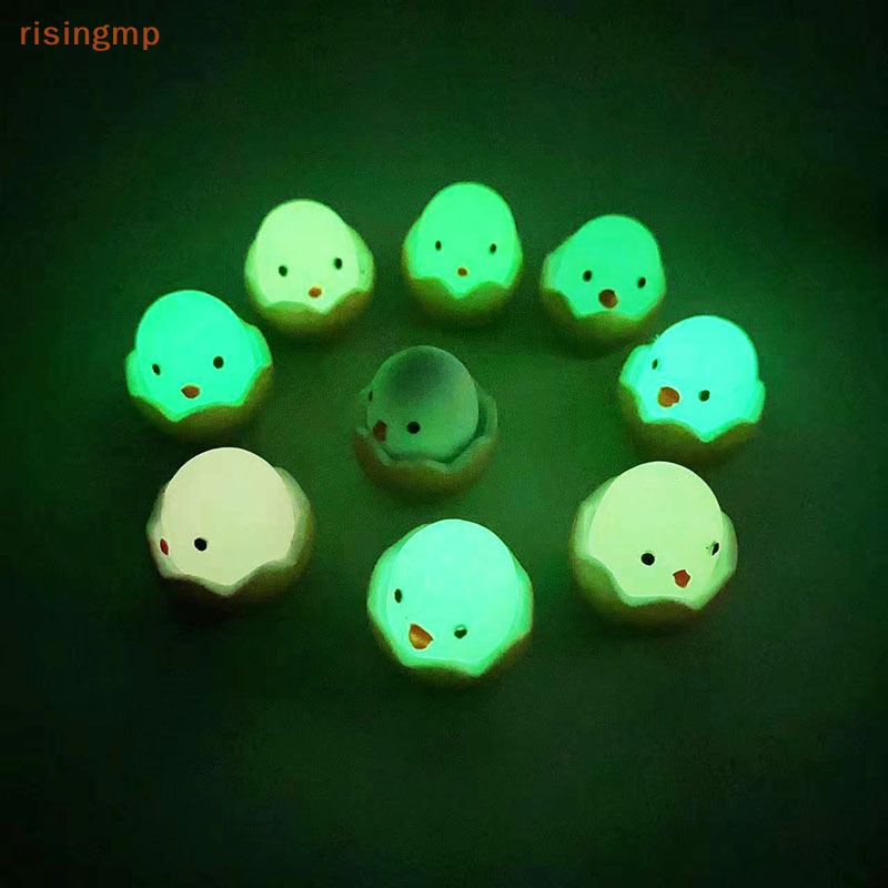 Set 2 Mô Hình Gà Con Bằng Nhựa Resin Dạ Quang Dễ Thương Trang Trí Nội Thất Xe Hơi
